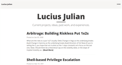 Desktop Screenshot of luciusjulian.com