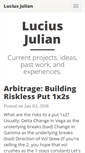 Mobile Screenshot of luciusjulian.com